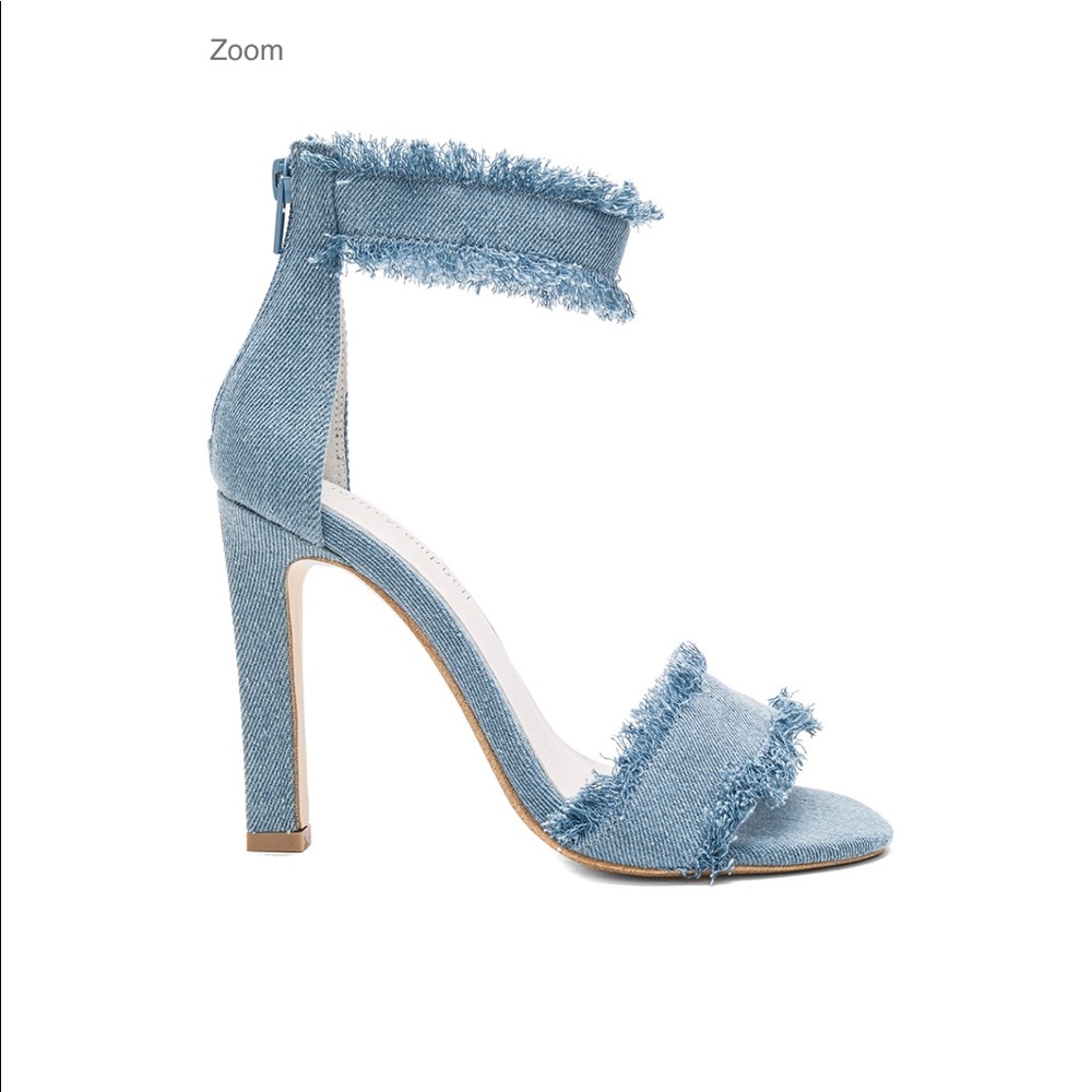 Jeffrey Campbell Frayed Edge Denim Heels